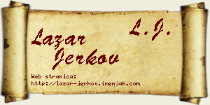 Lazar Jerkov vizit kartica